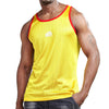 AIMPACT Mens Casual Basic Tank Tops Mesh Quick Dry Workout Running Sleeveless Shirts(Yellow S)