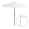 NNEVL Balcony Parasol with Aluminium Pole Sand 270x135 cm Half