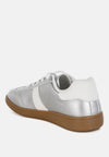 Crossover Lace-Up Metallic Sneaker