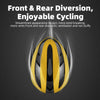 Ultralight Bicycle Helmet Magnetic Snap Closure 58–61cm Yellow