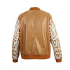 NEW Men's Gianno Designer Leather Baseball Jacket