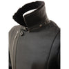 MEN SHEEPSKIN BIKER JACKET IN BLACK EASTON