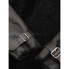 MEN SHEEPSKIN BIKER JACKET IN BLACK EASTON