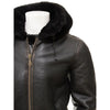 MEN BLACK SHEEPSKIN AVIATOR JACKET ESSEX