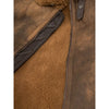 MEN BROWN SHEEPSKIN BOMBER JACKET FENNER