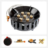 19800W 7-Core Portable Camping Gas Stove – Windproof Outdoor Burner with Electronic Ignition