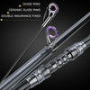 Telescopic Rod and Spinning Reel Carbon Fiber Travel Set Black