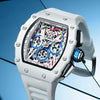 Fashion Casual Multifunctional Waterproof Silicone Tape Quartz Watch