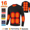 USB Rechargeable Heated Thermal Jacket & Base Layer Set