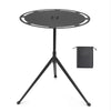 Round Aluminum Alloy Camping Table with Tripod and Storage Bag