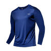Mens Long and Short Sleeve Ice Silk Quick Dry Sports Top for Running Gym Hiking and Outdoor Training