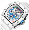 Fashion Casual Multifunctional Waterproof Silicone Tape Quartz Watch