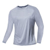 Mens Long and Short Sleeve Ice Silk Quick Dry Sports Top for Running Gym Hiking and Outdoor Training