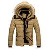 Men's Thick Hooded Winter Parka Jacket Coat (Khaki)