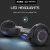 Bullet SX-2000 Hoverboard - UL Certified, 500W, Black