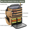 Fishing Tackle Backpack with Rod Holders & Cooler