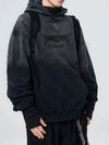 Washed Tie-Dye Embroidered Hoodie