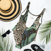 Green Tropical One-Piece Swimsuit