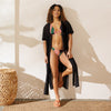 Evezeti abstract pattern recycled string bikini set