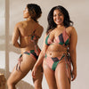 Evezeti abstract pattern recycled string bikini set