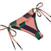 Evezeti abstract pattern recycled string bikini set