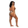 Evezeti abstract pattern recycled string bikini set