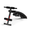 Abdominal bench with rubber rope and dumbbells